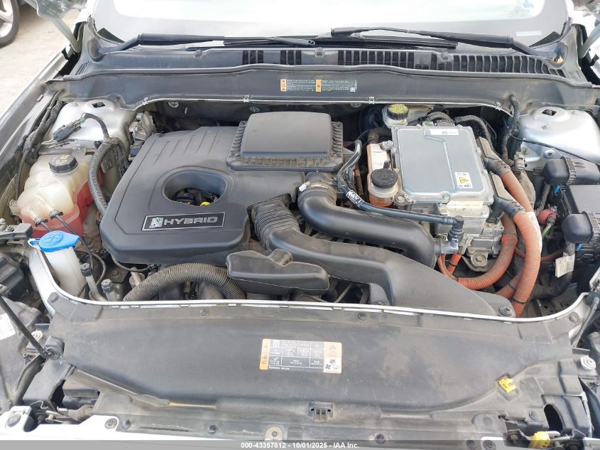 2016 Ford Fusion Hybrid S VIN: 3FA6P0UU8GR285100 Lot: 43357812