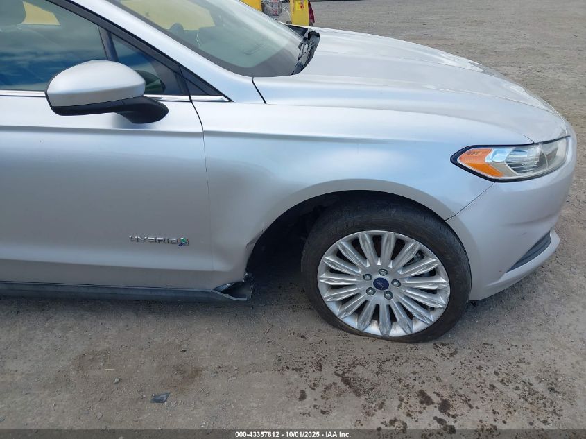 2016 Ford Fusion Hybrid S VIN: 3FA6P0UU8GR285100 Lot: 43357812