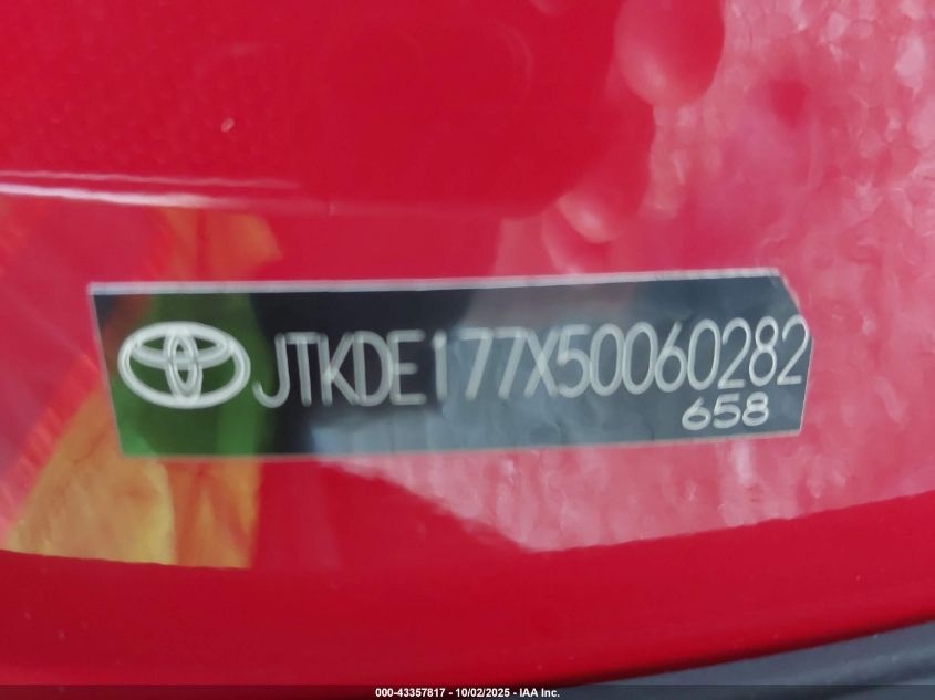 2005 Scion Tc VIN: JTKDE177X50060282 Lot: 43357817