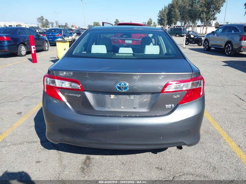 2013 TOYOTA CAMRY HYBRID LE - 4T1BD1FK9DU083501