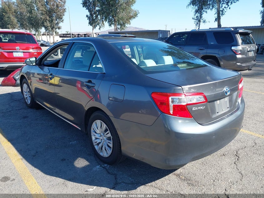 2013 TOYOTA CAMRY HYBRID LE - 4T1BD1FK9DU083501