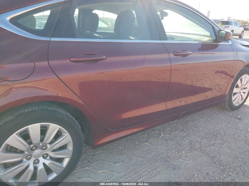 2016 Chrysler 200 Lx VIN: 1C3CCCFBXGN180376 Lot: 43357932