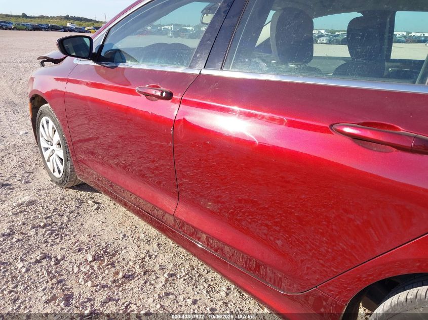 2016 Chrysler 200 Lx VIN: 1C3CCCFBXGN180376 Lot: 43357932