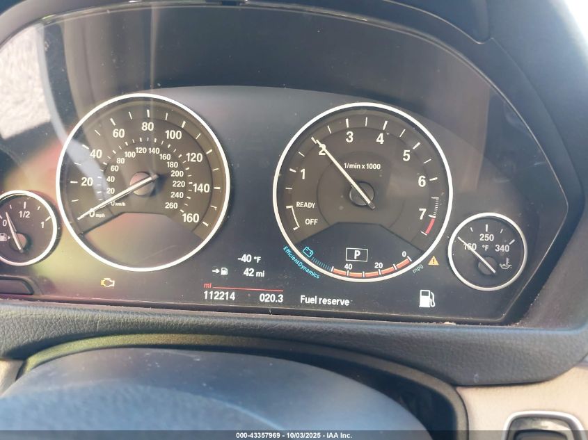 2015 BMW 328I xDrive VIN: WBA3B5G58FNS14703 Lot: 43357969