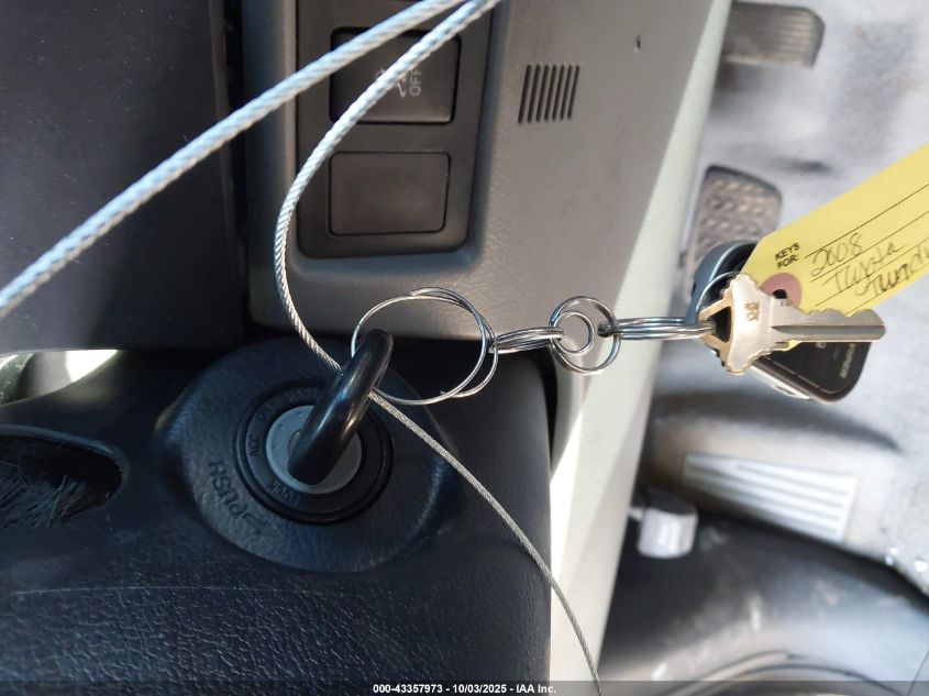 2008 Toyota Tundra Base 5.7L V8 VIN: 5TFBV54188X054417 Lot: 43357973