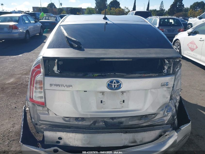 2014 Toyota Prius Four VIN: JTDKN3DU5E0375897 Lot: 43357978