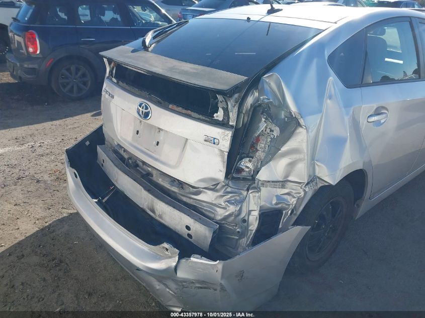 2014 Toyota Prius Four VIN: JTDKN3DU5E0375897 Lot: 43357978