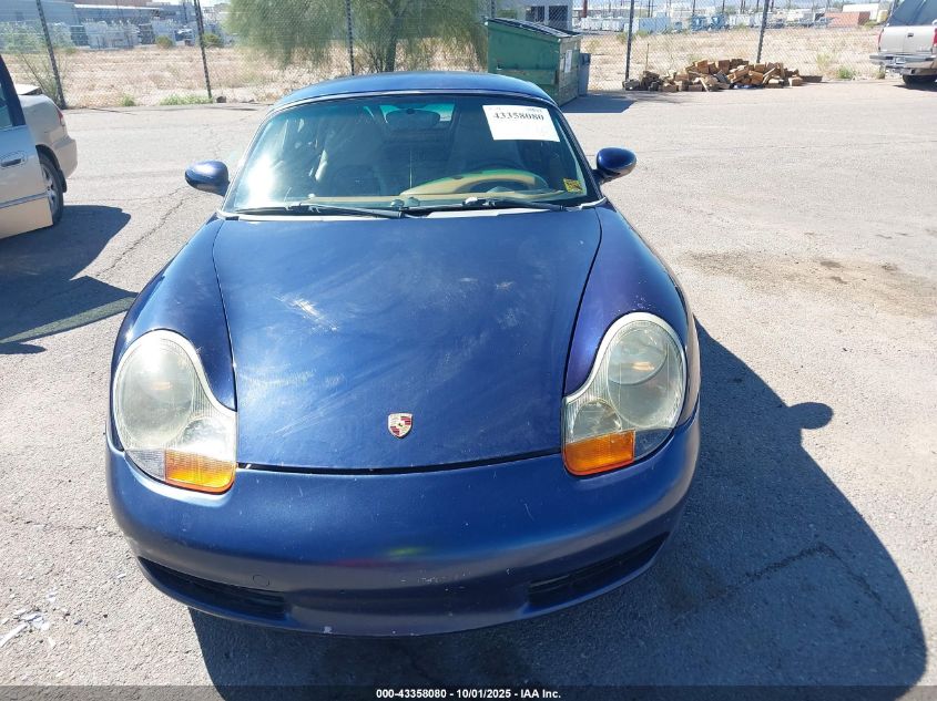 2002 Porsche Boxster VIN: WP0CA29872U625067 Lot: 43358080
