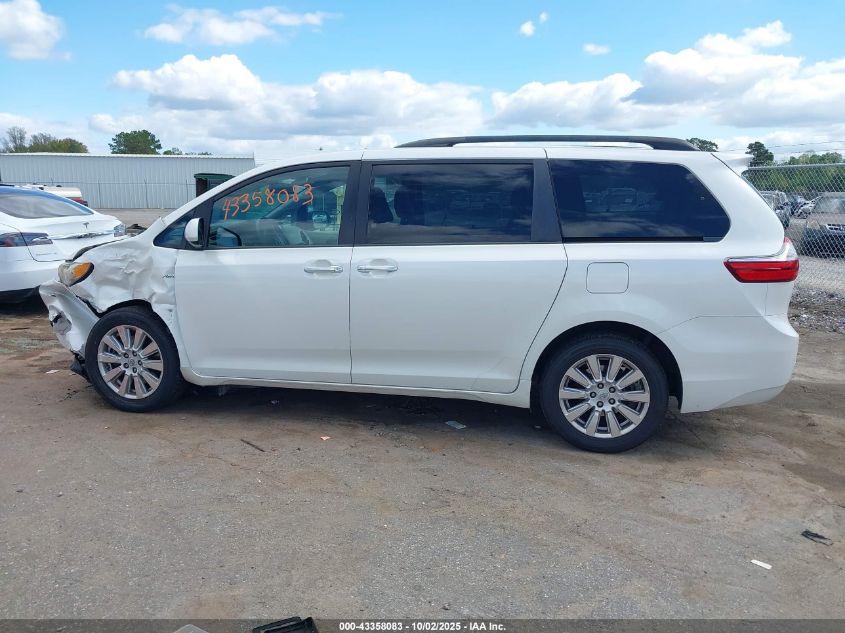 2017 Toyota Sienna Xle 7 Passenger VIN: 5TDDZ3DC8HS162481 Lot: 43358083