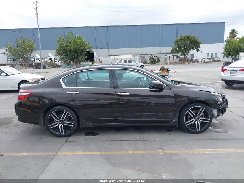 2017 Honda Accord Touring V6 VIN: 1HGCR3F99HA002539 Lot: 43358128