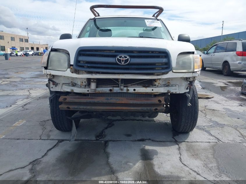 2002 Toyota Tundra VIN: 5TBJN32172S330160 Lot: 43358133