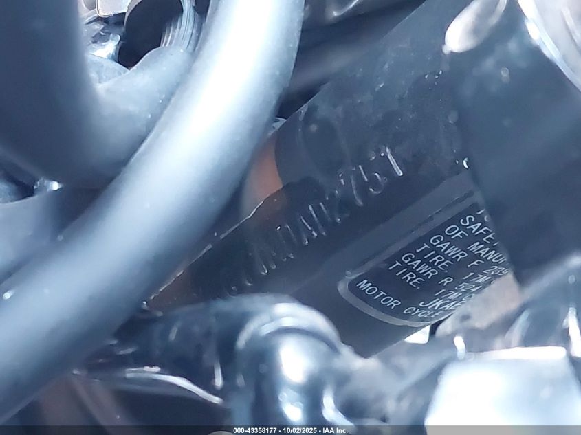 2021 Kawasaki Ex400 VIN: JKAEXKG11MDAD2751 Lot: 43358177