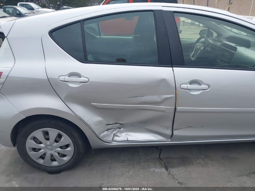 2012 Toyota Prius C Three VIN: JTDKDTB30C1524219 Lot: 43358276