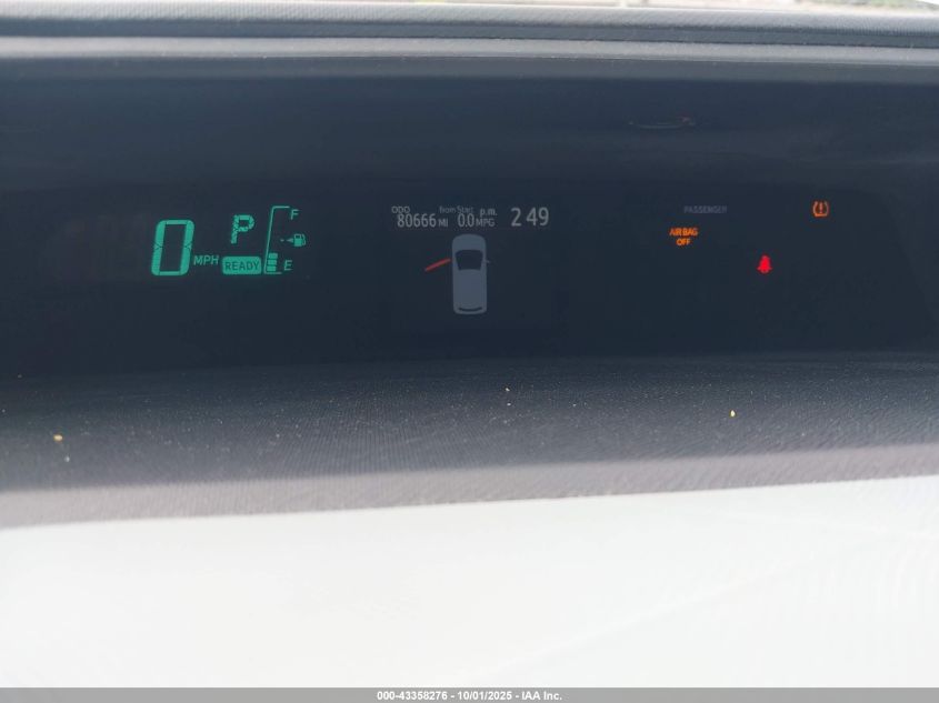 2012 Toyota Prius C Three VIN: JTDKDTB30C1524219 Lot: 43358276