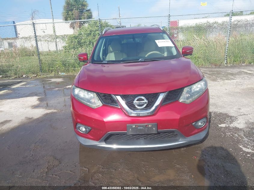 2015 Nissan Rogue Sl VIN: 5N1AT2MV7FC840079 Lot: 43358302