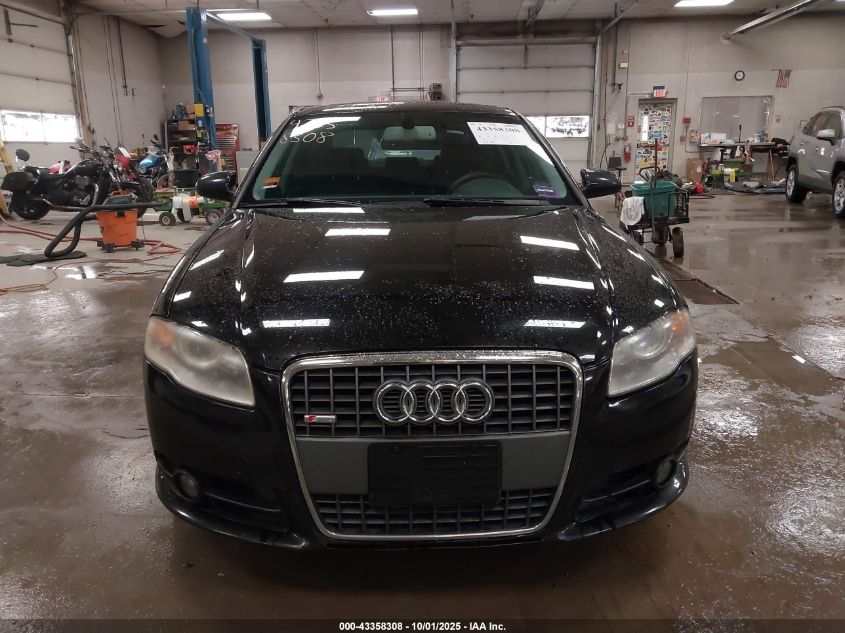 2008 Audi A4 2.0T VIN: WAUDF78E98A045627 Lot: 43358308