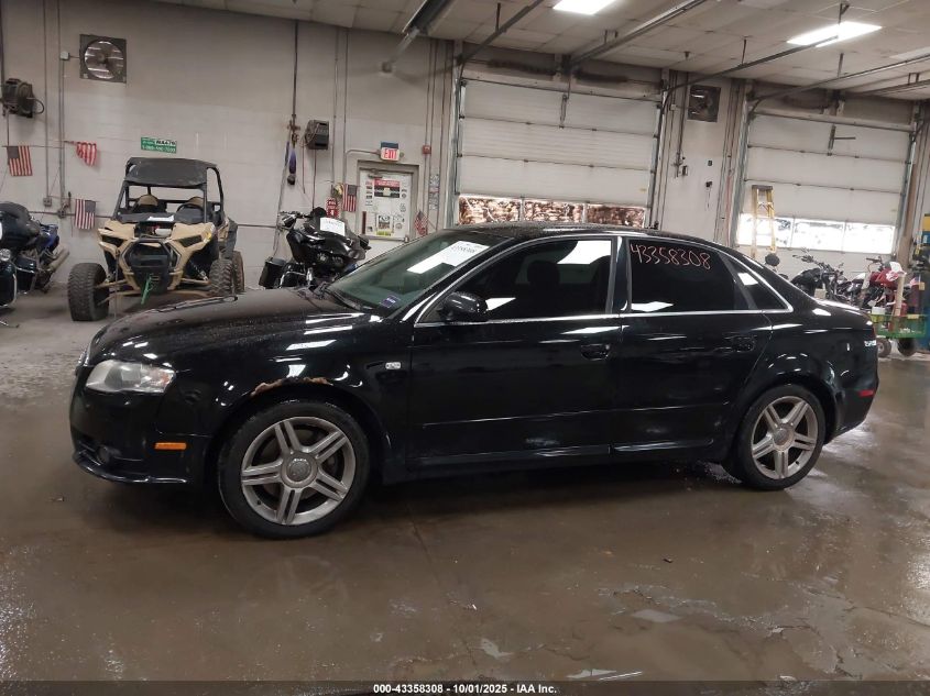 2008 Audi A4 2.0T VIN: WAUDF78E98A045627 Lot: 43358308