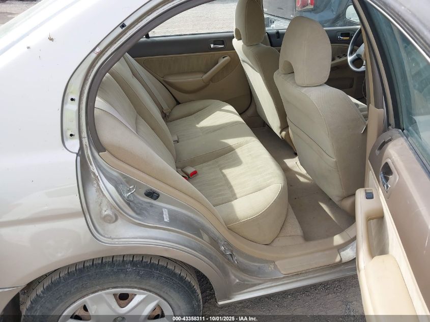 2003 Honda Civic Lx VIN: 1HGES16503L033108 Lot: 43358311