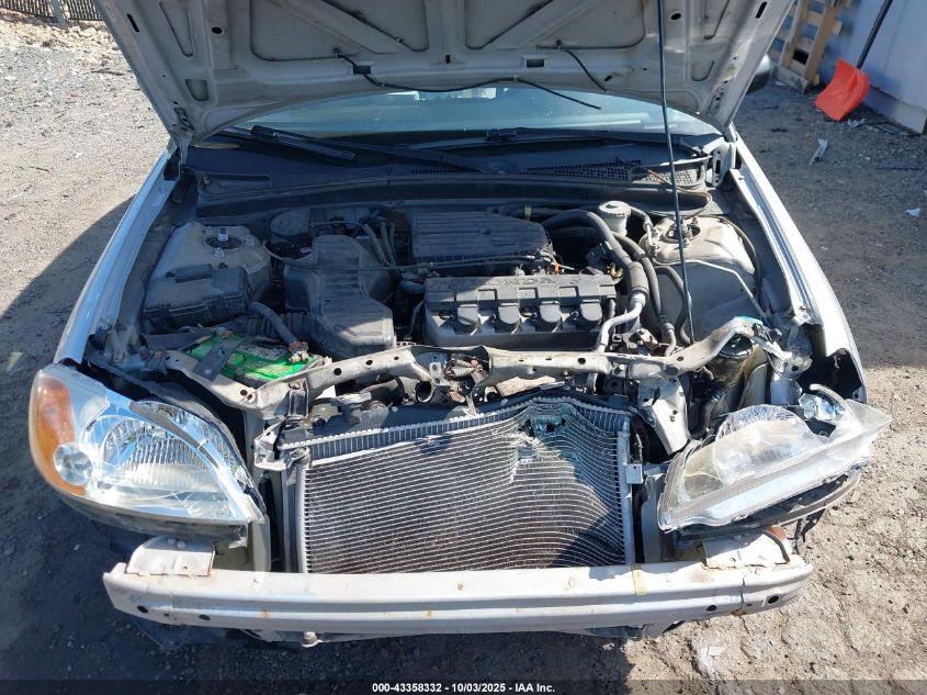 2001 Honda Civic Lx VIN: 1HGES16581L064328 Lot: 43358332