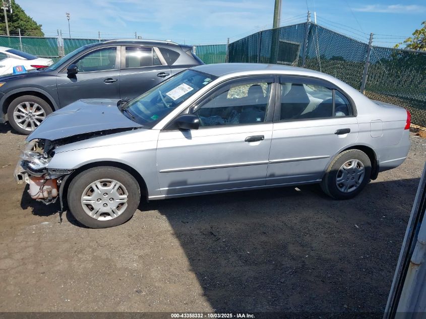 2001 Honda Civic Lx VIN: 1HGES16581L064328 Lot: 43358332