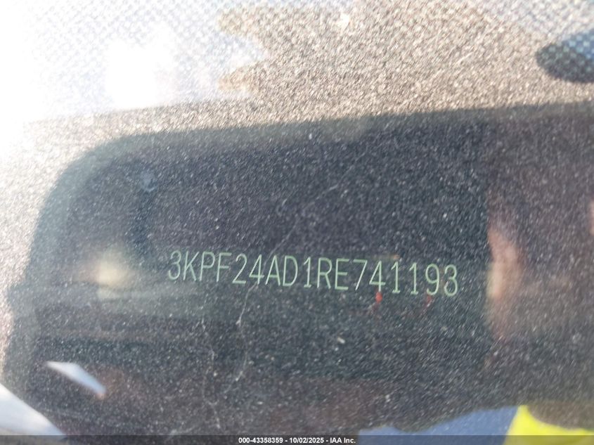 2024 Kia Forte Lxs VIN: 3KPF24AD1RE741193 Lot: 43358359
