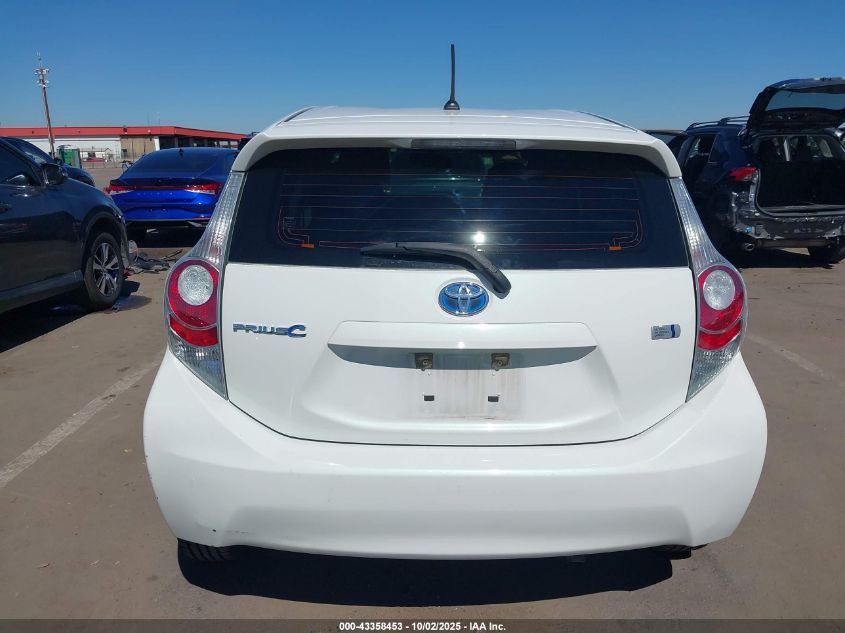 2014 Toyota Prius C Two VIN: JTDKDTB38E1573669 Lot: 43358453