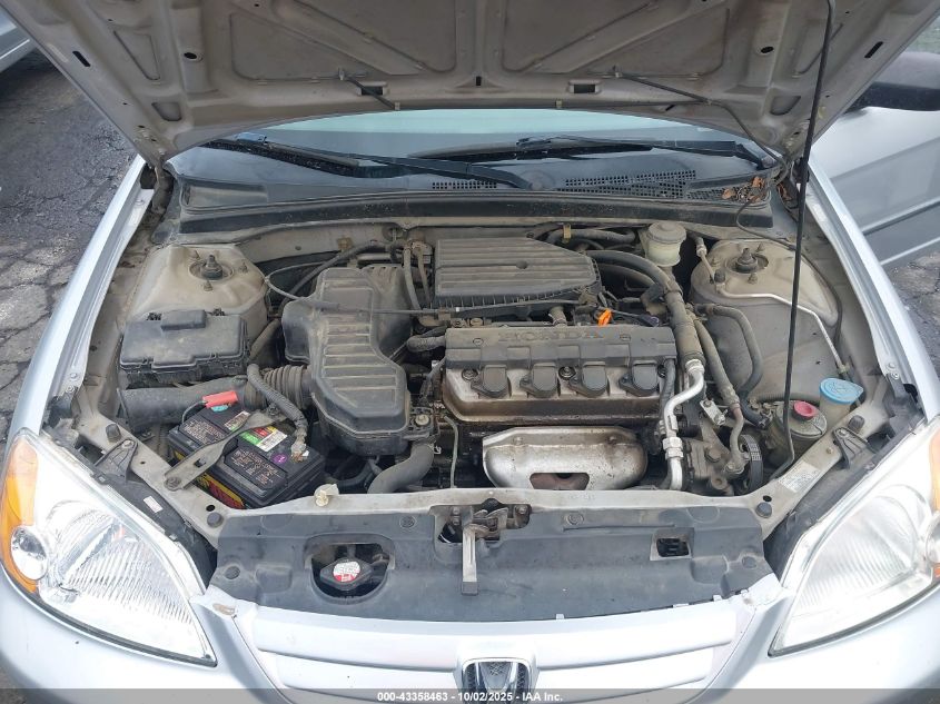 2002 Honda Civic Dx VIN: 2HGES16162H543407 Lot: 43358463