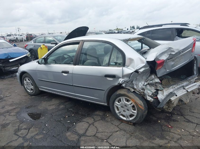 2002 Honda Civic Dx VIN: 2HGES16162H543407 Lot: 43358463