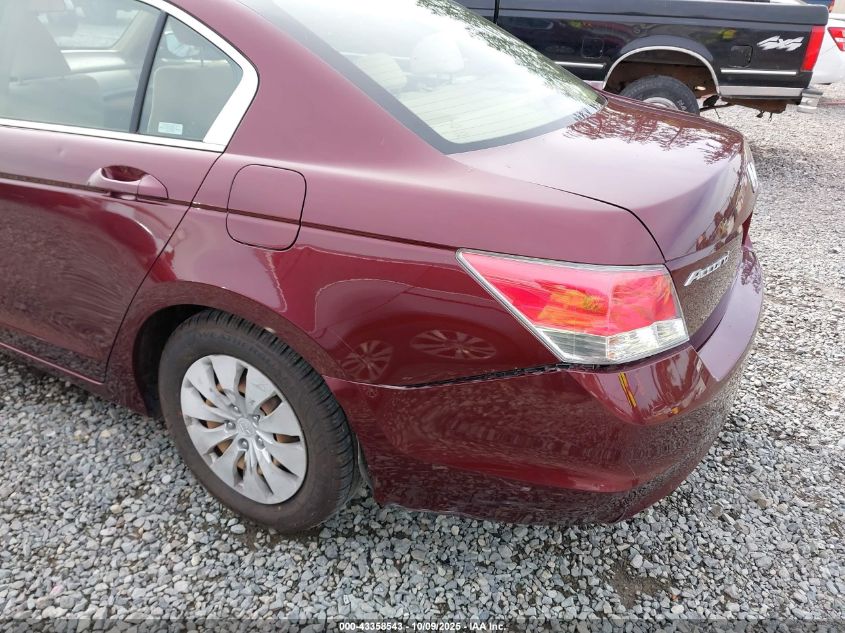 2009 Honda Accord 2.4 Lx VIN: JHMCP26359C017182 Lot: 43358543