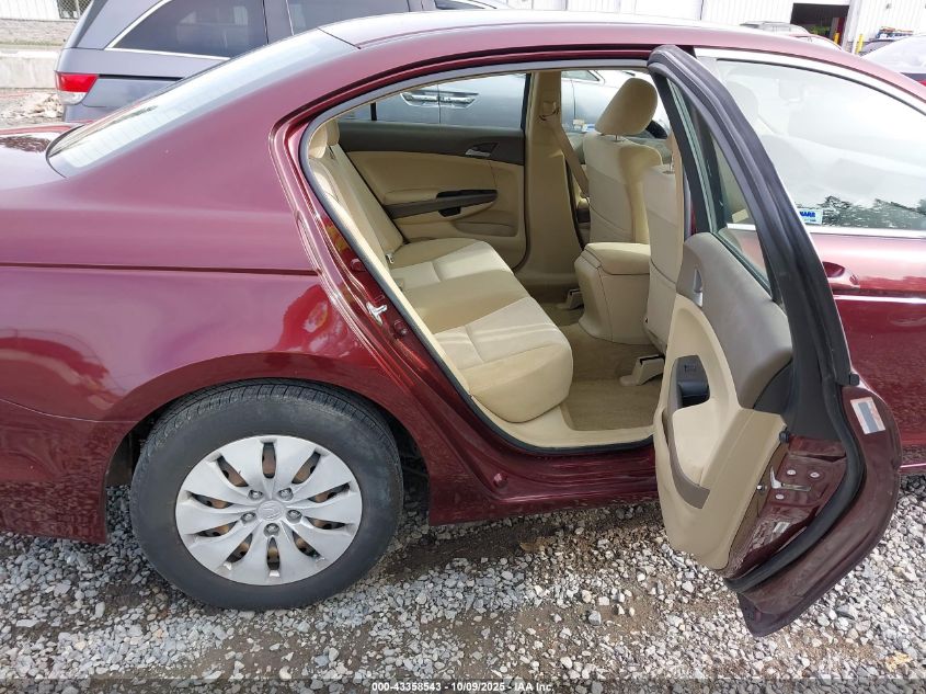 2009 Honda Accord 2.4 Lx VIN: JHMCP26359C017182 Lot: 43358543