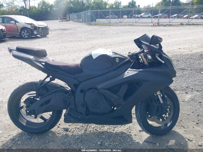 2008 Suzuki Gsx-R600 VIN: JS1GN7EA482109694 Lot: 43358602