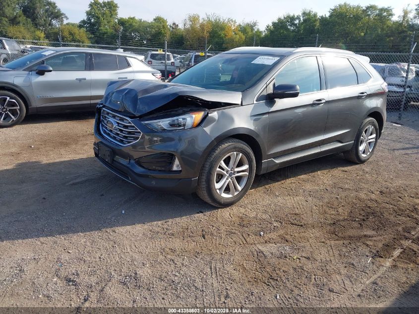 2019 Ford Edge Sel grey other gasoline 2FMPK4J99KBB15092 photo #3