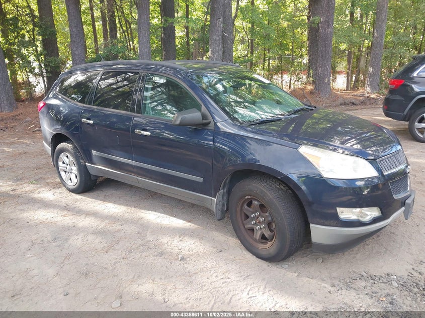 Vin: 1gnkrfed5cj166288, lot: 43853332, chevrolet traverse ls 20121