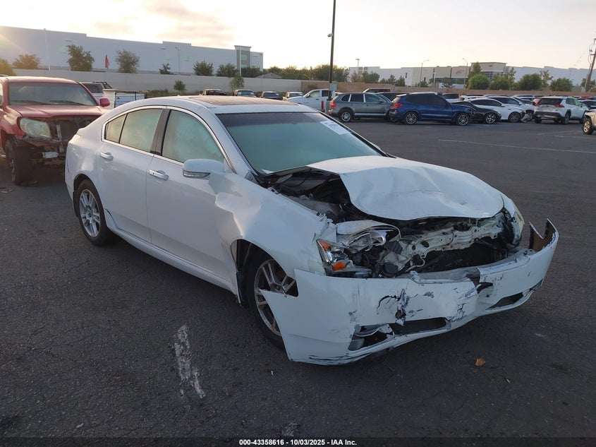 2009 Acura Tl 3.5 white sedan gasoline 19UUA86569A016311 photo #1