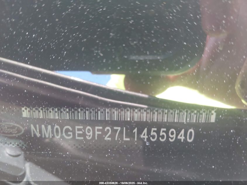 2020 Ford Transit Connect Xlt Passenger VIN: NM0GE9F27L1455940 Lot: 43358626