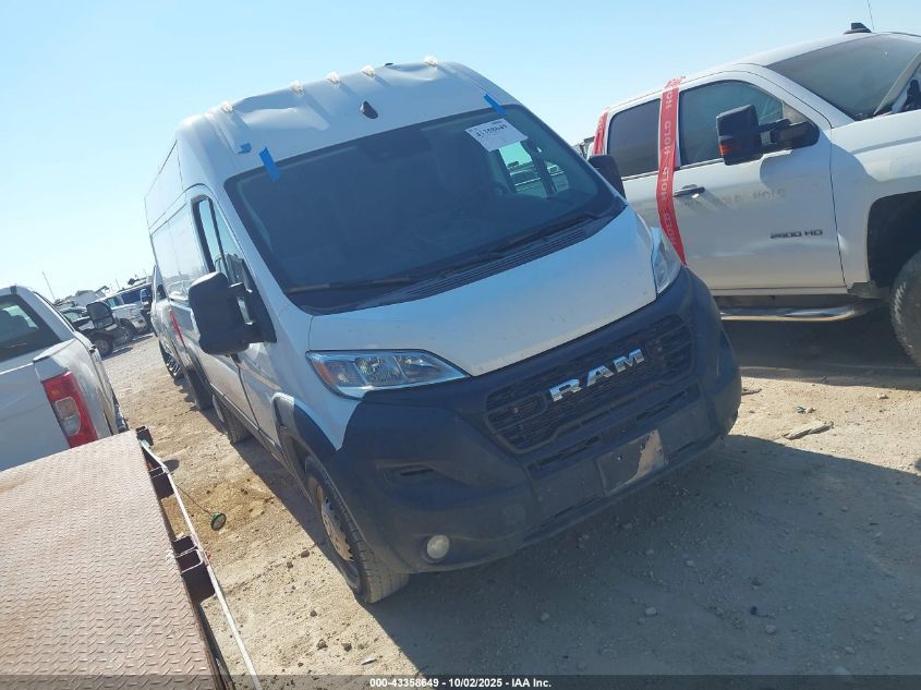 2024 Ram Promaster 2500 Tradesman High Roof 159 Wb W/Pass Seat VIN: 3C6LRVDG1RE132154 Lot: 43358649