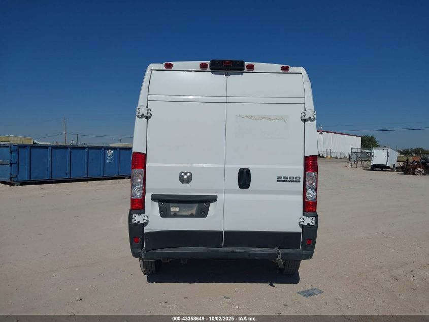 2024 Ram Promaster 2500 Tradesman High Roof 159 Wb W/Pass Seat VIN: 3C6LRVDG1RE132154 Lot: 43358649