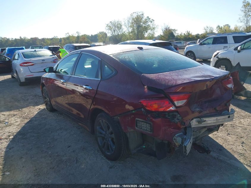 2016 Chrysler 200 Limited red sedan flexible 1C3CCCAGXGN197343 photo #4
