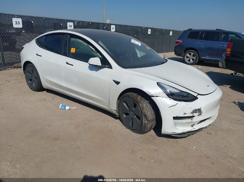 TESLA MODEL 3 REAR-WHEEL DRIVE