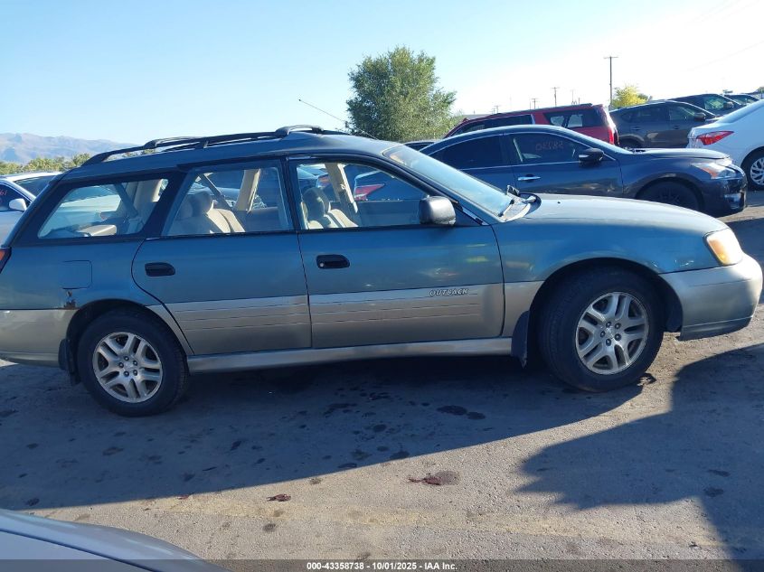 2001 Subaru Outback VIN: 4S3BH665417667296 Lot: 43358738