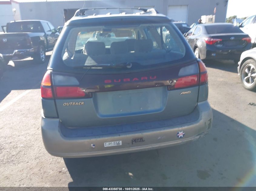 2001 Subaru Outback VIN: 4S3BH665417667296 Lot: 43358738