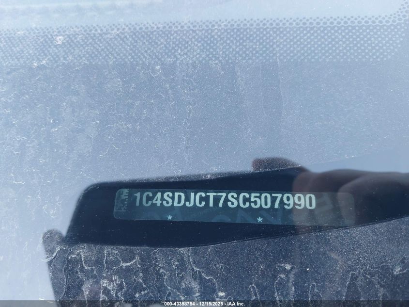 2025 Dodge Durango R/T Plus Awd VIN: 1C4SDJCT7SC507990 Lot: 43358754