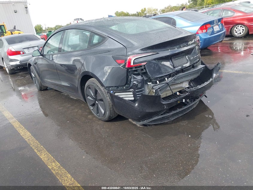 Vin: 5yj3e1eb8sf065830, lot: 43853562, tesla model 3 long range all-wheel drive 20253