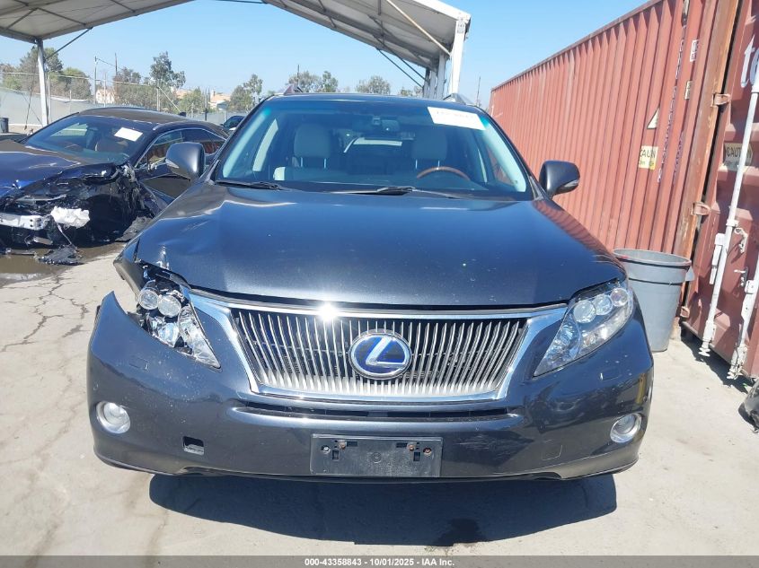 2010 Lexus Rx 450H VIN: JTJBC1BA6A2407626 Lot: 43358843