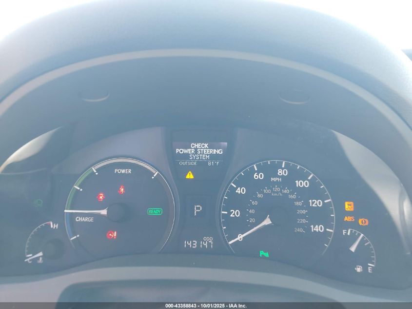 2010 Lexus Rx 450H VIN: JTJBC1BA6A2407626 Lot: 43358843