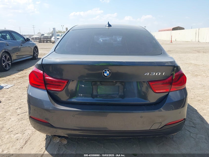 2018 BMW 430I GRAN COUPE WBA4J1C55JBM10324