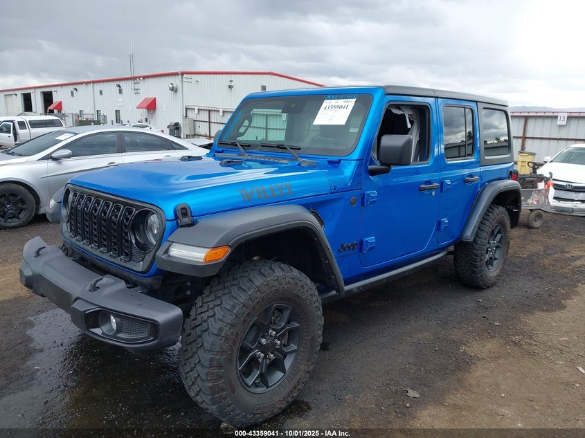 2024 JEEP WRANGLER 4-DOOR WILLYS 4X4 1C4PJXDN8RW106765