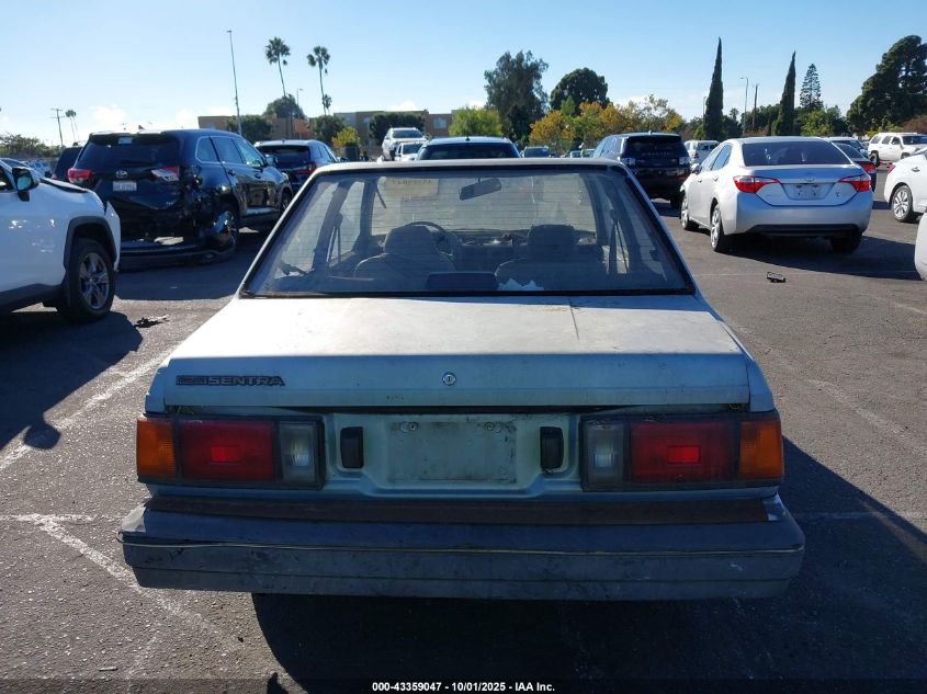 1986 Nissan Sentra VIN: JN1PB12S2GU241139 Lot: 43359047