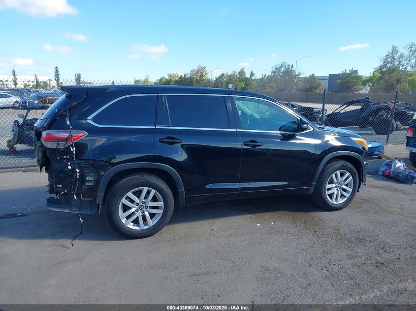 2016 TOYOTA HIGHLANDER LE - 5TDZARFH0GS021167