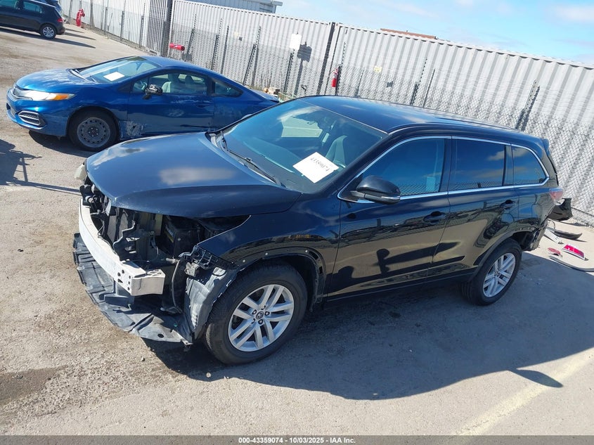 2016 TOYOTA HIGHLANDER LE - 5TDZARFH0GS021167